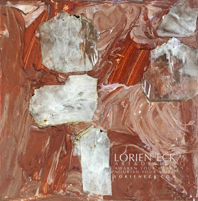 Image of Element Collectibles Earth 7, a mixed media painting by Lorien Eck